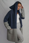 Barbara Alpaca Long Hooded Cardigan / Knitted Coat